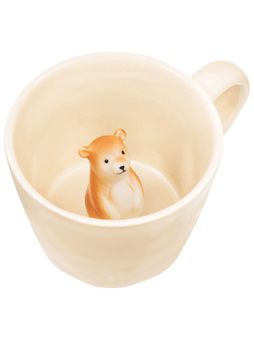 Кружка 300 мл 14*10*7,5 см Медвежонок с фигуркой внутри, фарфор - Elan gallery фото 5