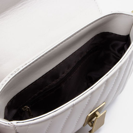 Сумка-мессенджер на клапане, цвет белый - Simaland фото 3