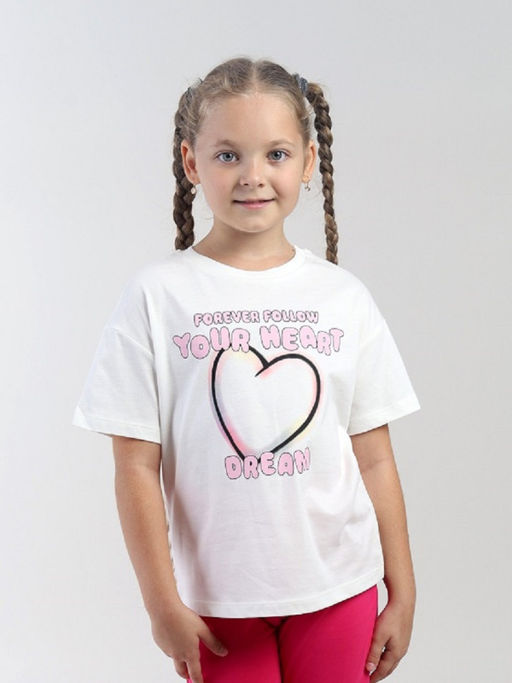 CRB wear / CWKG 63963-21-423 Футболка для девочки,экрю