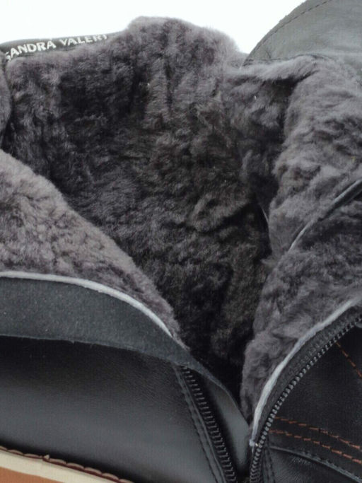 04-DMD-M7079 BLACK Ботинки зимние женские (натуральная кожа, натуральный мех) - No name фото 18