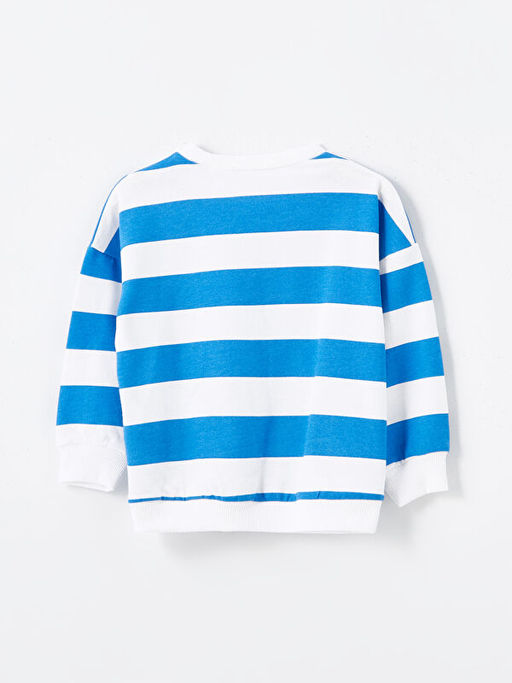 Bisiklet Yaka Uzun Kollu Bask?l? Erkek Bebek Sweatshirt - Waikiki фото 2