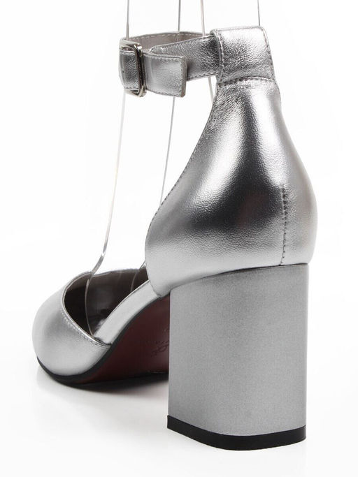 06-A71A-82MT GREY/SILVER Туфли женские (натуральная кожа)