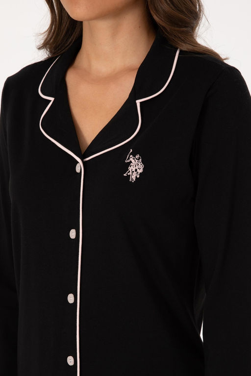 Kad_n Siyah Pijama Tak_m_ - U.s. polo assn фото 7