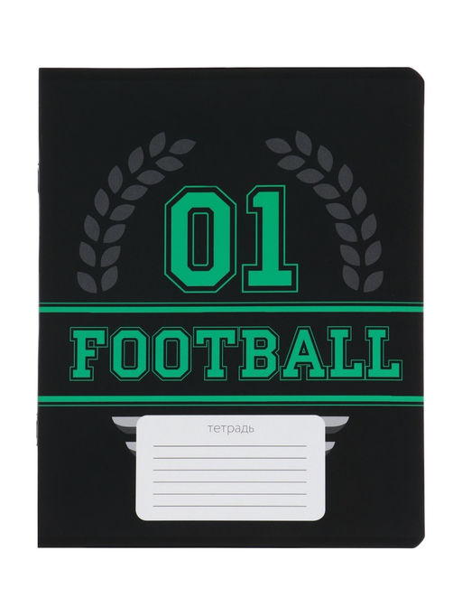 Цена за 6 шт. Тетрадь 12 листов в клетку, Calligrata «Футбол», МИКС