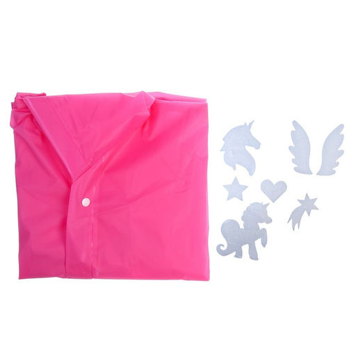 Дождевик детский Единорожка со светоотражающими наклейками, рост 120-160 см - Funny toys фото 7