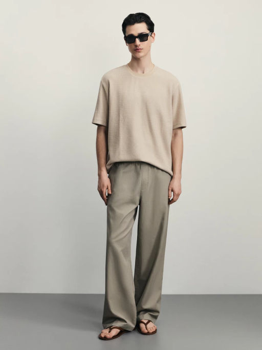 Футболка из фактурной ткани / Zarina фото 2