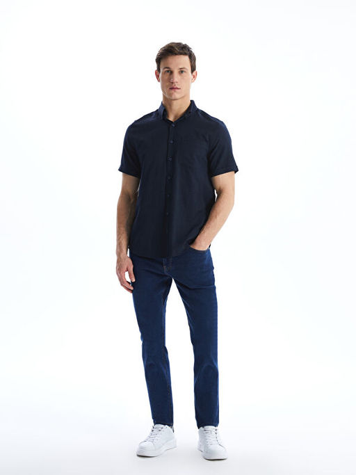 Regular Fit K?sa Kollu Arm?rl? Erkek G?mlek