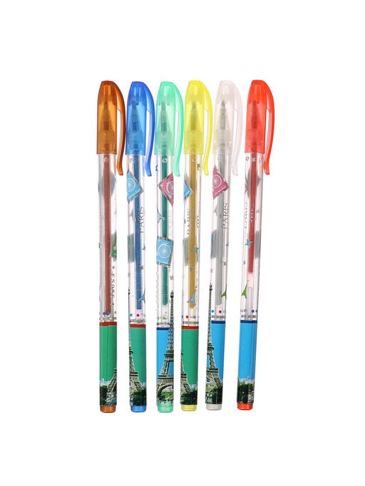 Набор гелевых ручек, 6 цветов, металлик, с блёстками, в блистере - Simaland фото 13