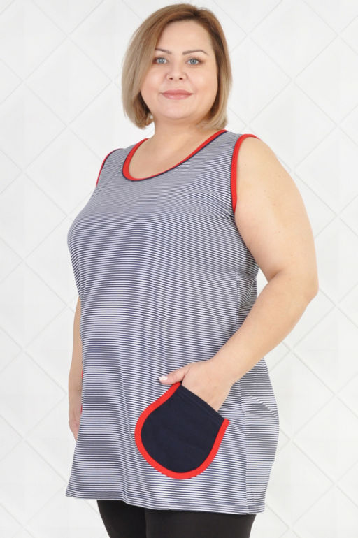 Арт. 9084 Футболка женская 50-60 - 5+3 фото 3