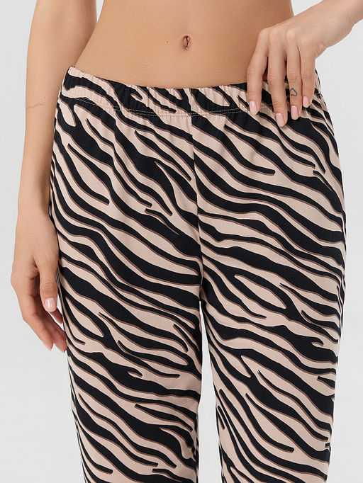 Бриджи домашние женские с анималистичным принтом - Mark formelle фото 3