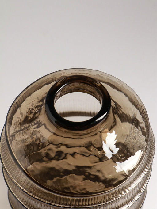 Ваза «Тонье», 28×14 см, стекло, серо-коричневая