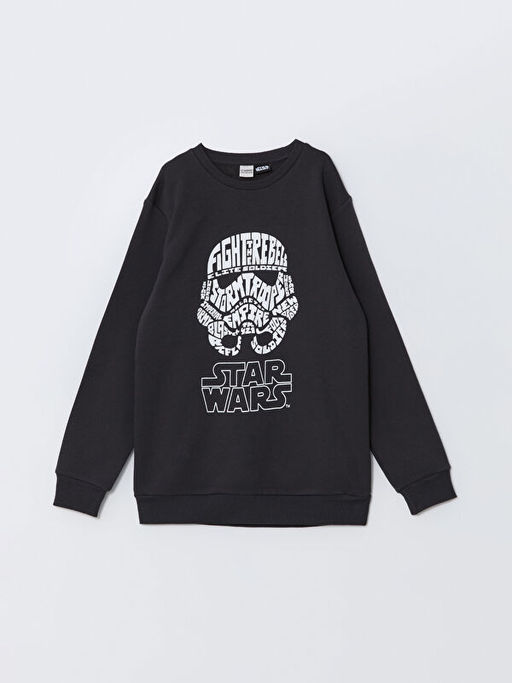 Star Wars Bask?l? Erkek ?ocuk Kal?n Sweatshirt