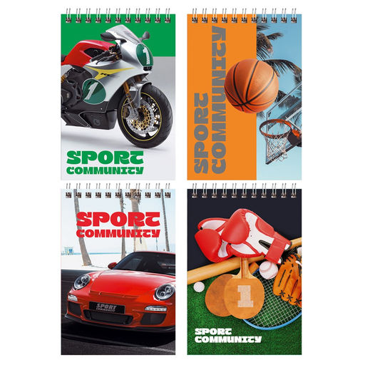 Блокнот А6 40л. на гребне "Sport" ("BG", Б6гр40 12213)
