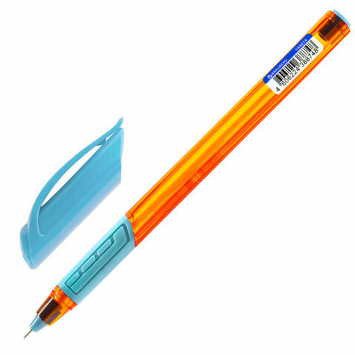 Цена за 3шт. Ручка шариковая масляная с грипом BRAUBERG "Extra Glide GT Sky Blue", СВЕТЛО-СИНЯЯ, игольчатый узел 0,7 мм, линия письма 0,35 мм