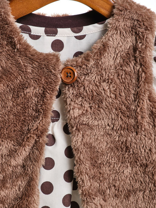 Жилетка для малышей UD 1027 кофе