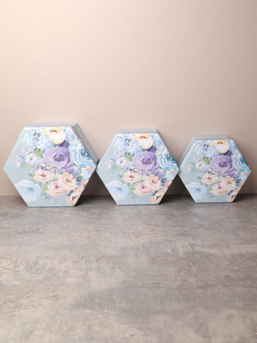 Коробка подарочная 3 штуки / 1164 /уп 24/13.7*15.7*7/15.7*18*8/17.5*20*9cm - ГалеонТрейд фото 3