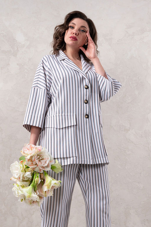 Платье Avanti 1618 серый/черный - Mira fashion фото 499
