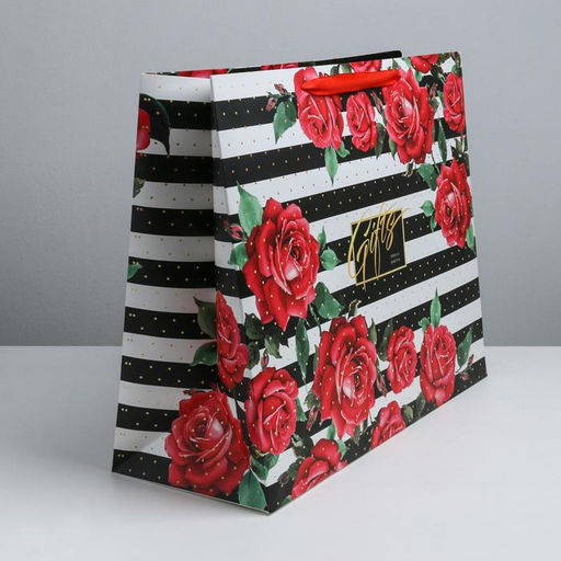 Пакет подарочный ламинированный, упаковка, Gifts, XL 49 х 40 х 19 см - Дарите счастье фото 2