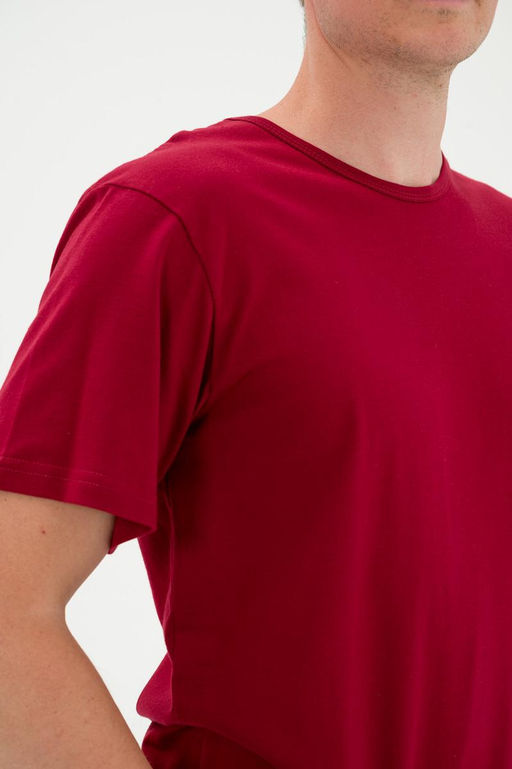 Футболка мужская из кулирки бордо - Амадэль фото 5