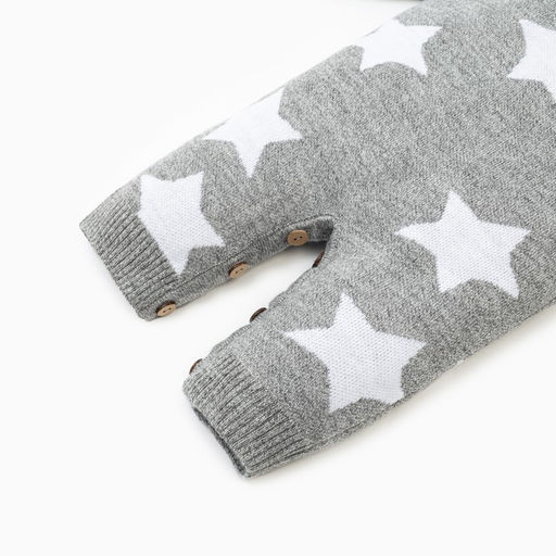 Комбинезон вязаный Крошка Я Звезды рост 62-68 см  фото 5