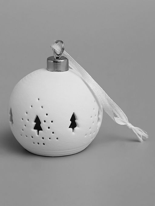 Ёлочный шар Ёлочки, 6.96.95.9 см, 1 LED, от батареек LR443, свечение тёплое белое - Luazon lighting фото 3