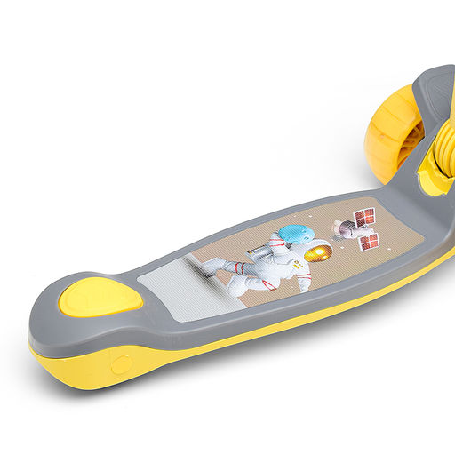 Самокат 3-х кол., желтый, PU, в коробке