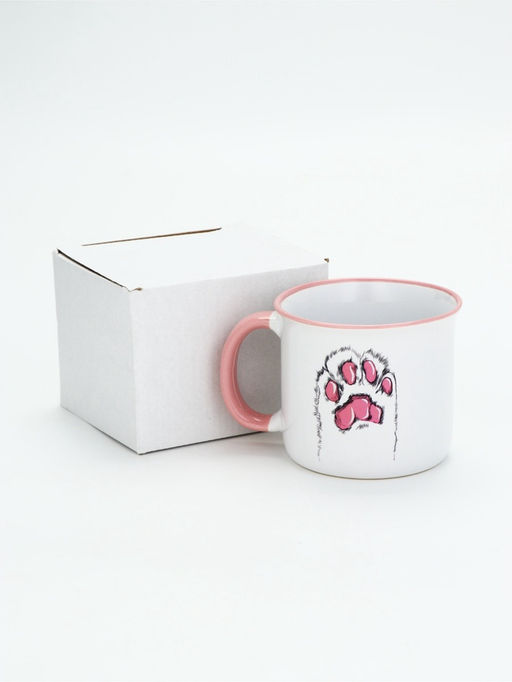 Кружка керамическая Дорого внимание Лапка, 450 мл