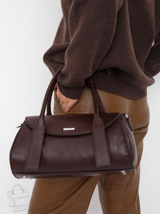Сумка женская кожаная 98321S coffee Velina Fabbiano-Safenta