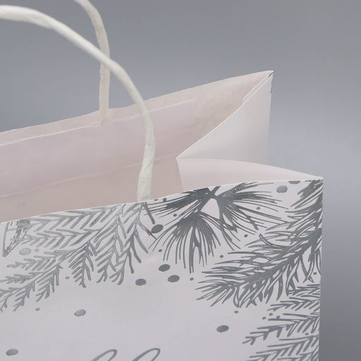 Пакет подарочный крафтовый Серебро, 22 х 25 х 12 см - Дарите счастье фото 11