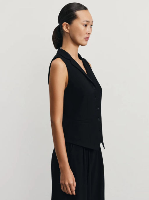 Прилегающий жилет с вискозой в составе / Zarina фото 4