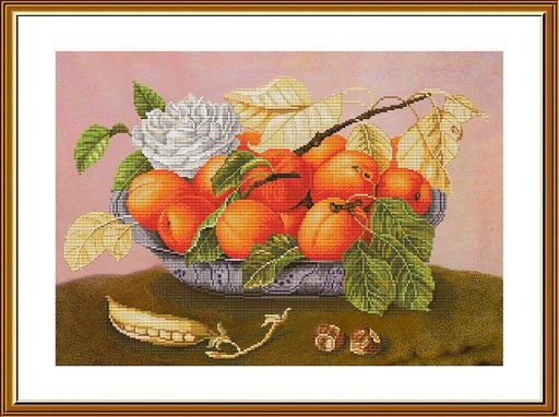 Набор для вышивания Нова Слобода СР 3276 Абрикосовая фиерия 40.3 х 28.3 см