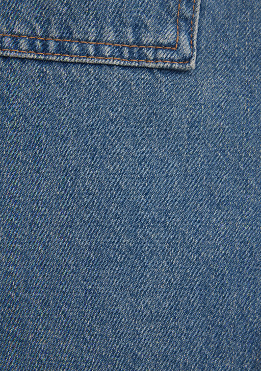 Bekka Classic Denim Indigo Mavisi Jean Gomlek фото 7