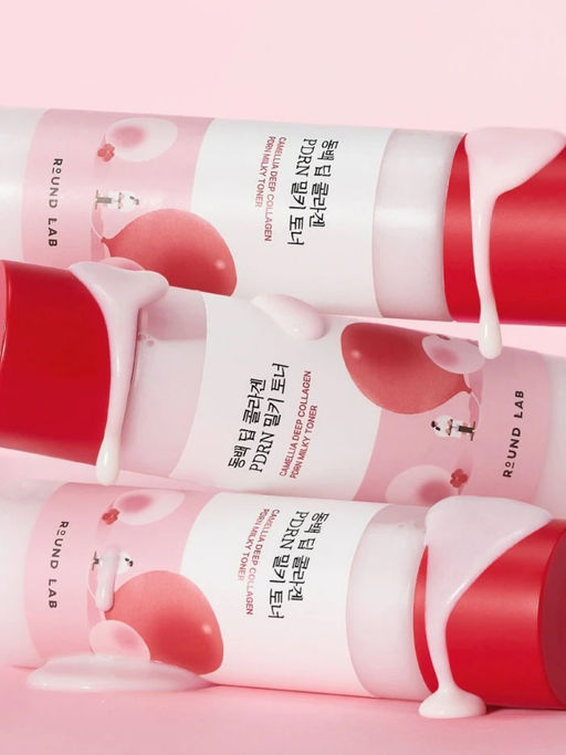 ROUND LAB Увлажняющий молочный тонер с экстрактом камелии и PDRN / Collagen Camellia, 150 мл