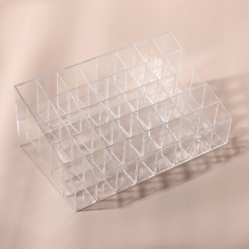 Органайзер для хранения косметики, 40 секций, 20×12×8 см, прозрачный