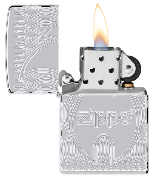 Зажигалка ZIPPO Armor® Пламя | Flame Design 48838  фото 3
