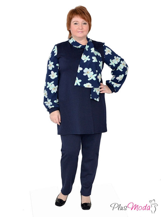 Туника Модель №396 размеры 44-80 - Plusmoda фото 2