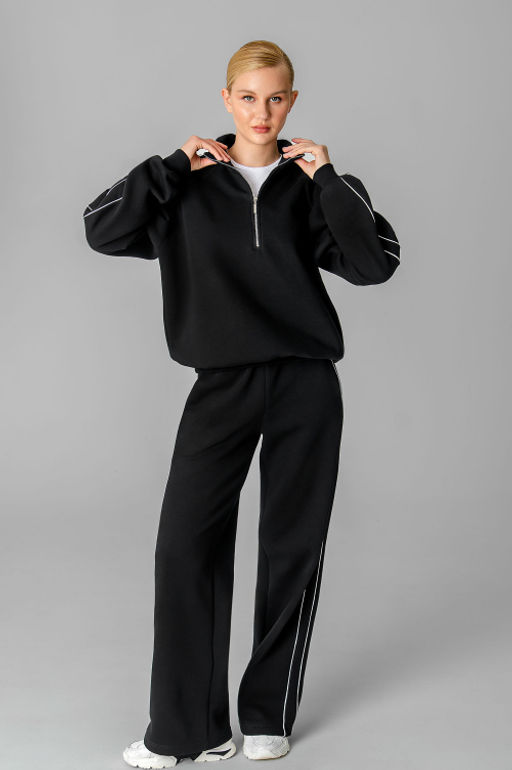 Арт. 2914 Костюм с начесом женский 44-52 (5 шт) Цвет:черный