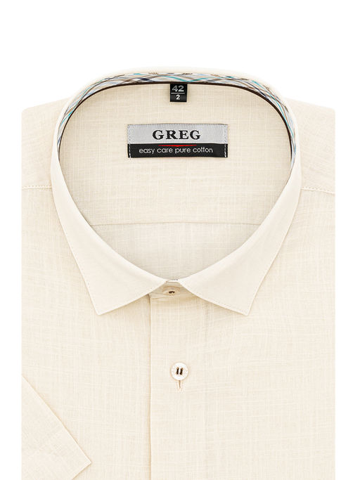 Сорочка мужская короткий рукав GREG 510/201/FLAM/Z/2p