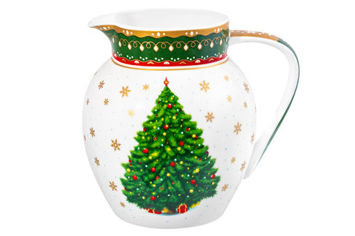 Кувшин 1,2 л 16*13*15,5 см Новогодняя елка зеленый узор, NEW BONE CHINA - Elan gallery фото 6