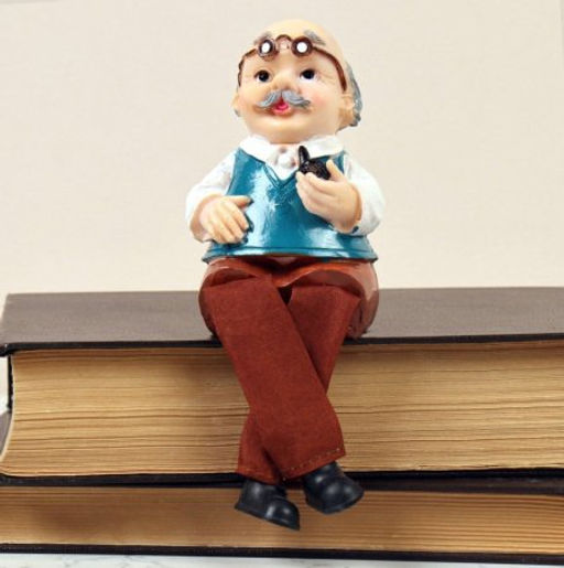 Цена за 4 шт. Фигурка Бабушка, Дедушка висячие ножки 25 см / YG759-AB /уп 4/96/микс - Галеонтрейд фото 5