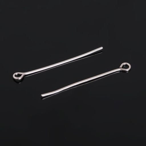 Штифт с петлёй СМ-1083, 3 см, упаковка 100 гр, цвет серебро - Queen fair фото 2