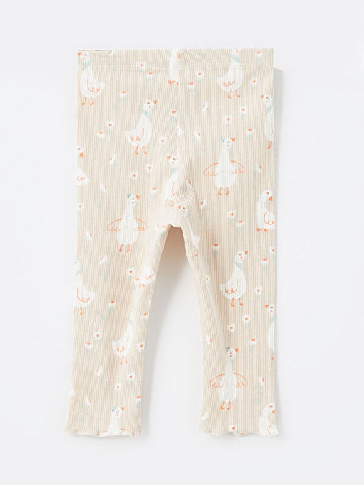 Beli Lastikli Bask?l? K?z Bebek Tayt - Waikiki фото 2