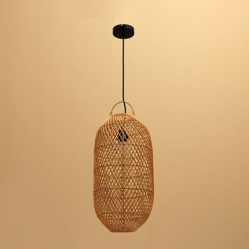 Светильник потолочный из ротанга «Кевин», 1×120 Вт, Е27, 25×25×50 см