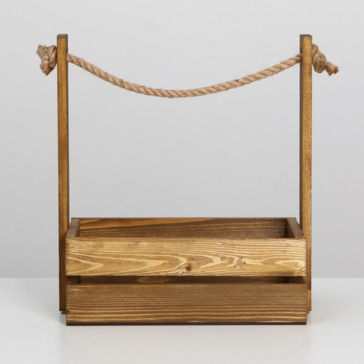 Набор кашпо 2 в 1 с шильдиком "Новогодний венок", 25х15х30, 21х12х23 см