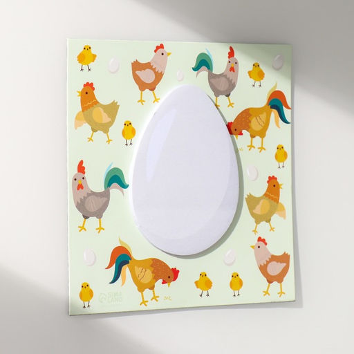 Магнит на холодильник с блоком для записей «Курица или яйцо?», 12.5×12.5 см