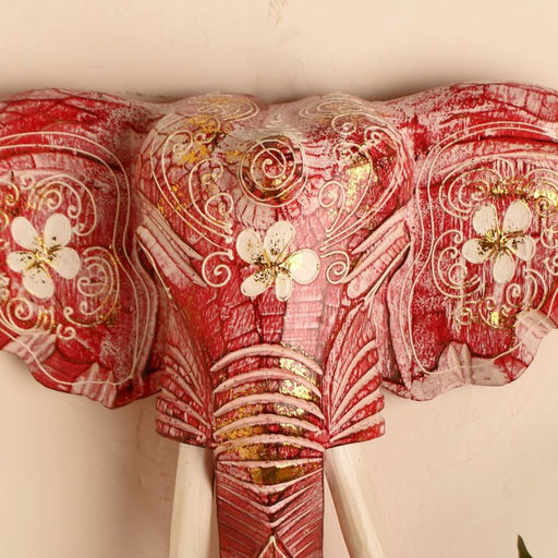 Сувенир «Голова слона», 28×26×10.5 см, дерево