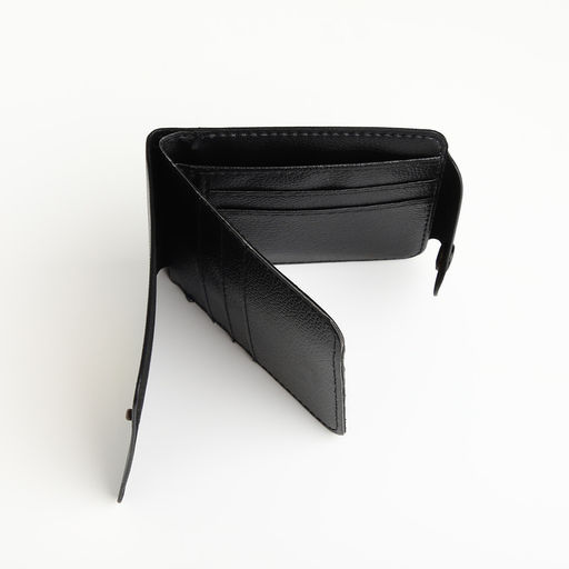 Кошелёк детский «Коала», маленький, на кнопке, чёрный