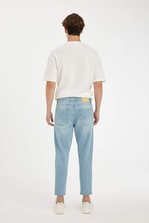 Узкие укороченные джинсовые брюки с нормальной талией и узкими штанинами - Defacto фото 9