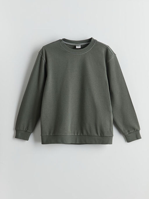 Bisiklet Yaka Erkek ?ocuk Sweatshirt