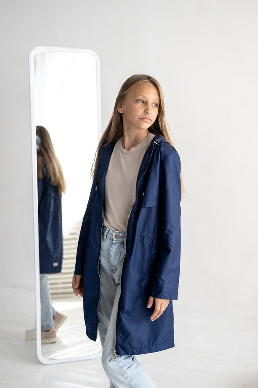 Плащ для девочки "Найс" синий